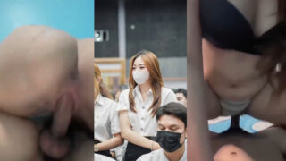 คลิปหลุดน้องปาล์ม สาวนักศึกษาไทย โดนผัวจับถ่ายคลิปเย็ดนมใหญ่น่าเย็ดมาก โดนเย็ดสดแตกในหีสวยน่าเลียจริงๆ อมชมพูน่าแหกหีแล้วเอาควยสอดเย็ด